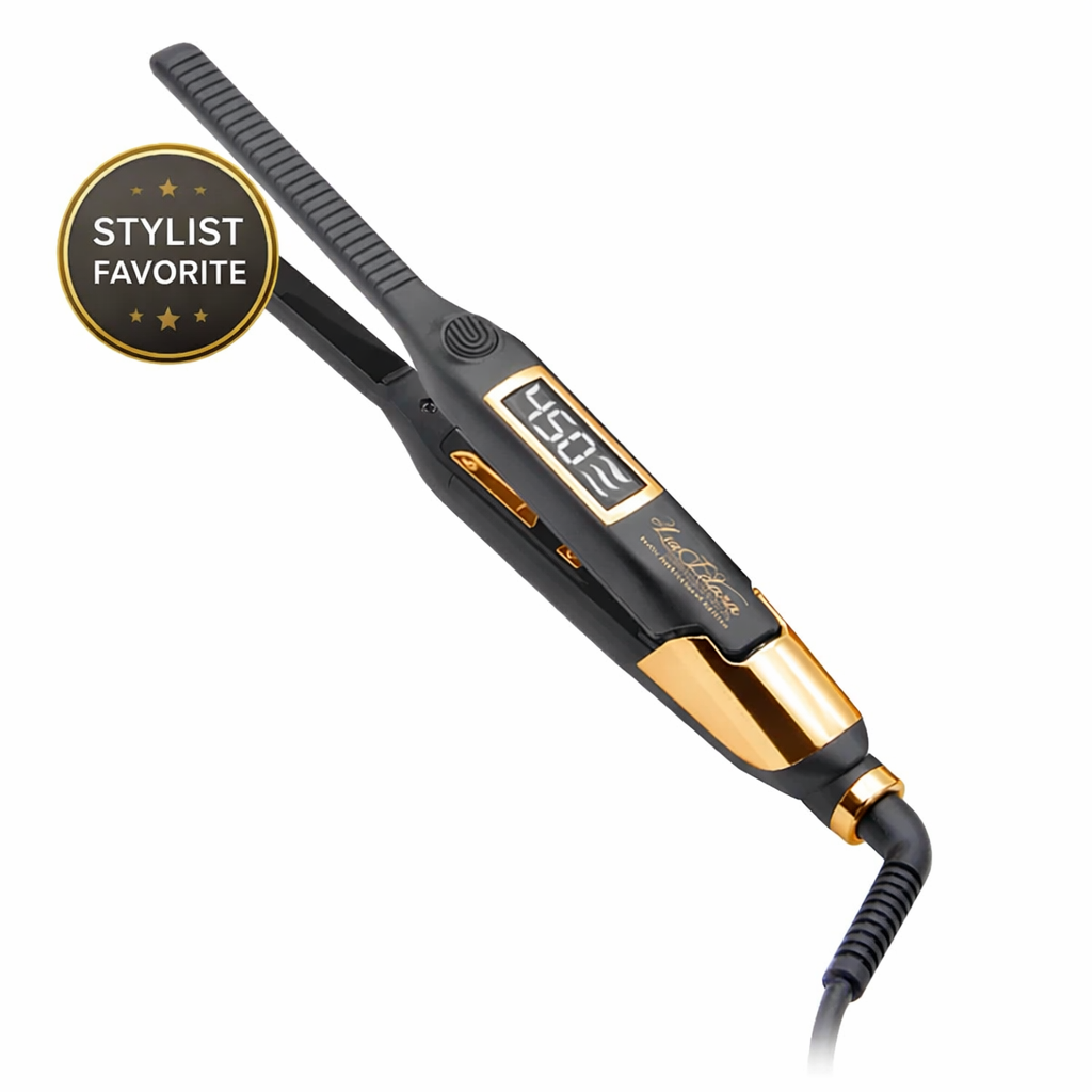 LuxIdara Fluffy Edge Styler™— Precision Mini Iron for Braid Finishes